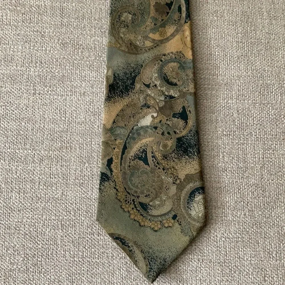 Pierre Cardin Silk Tie  in Paisley Ethereal Print